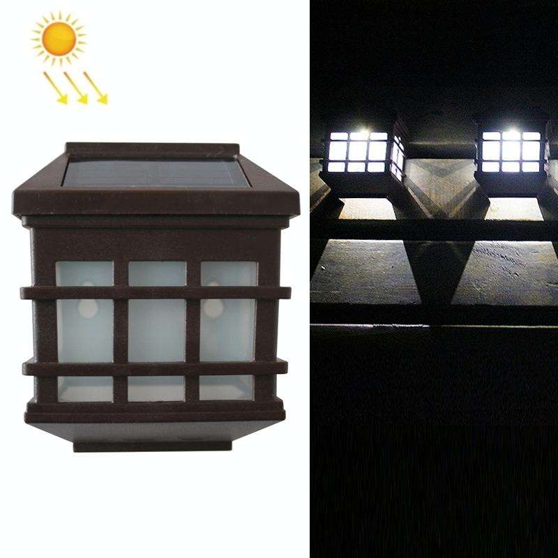 5180113 Solar Outdoor Waterproof Panes Wall Light(White Light)