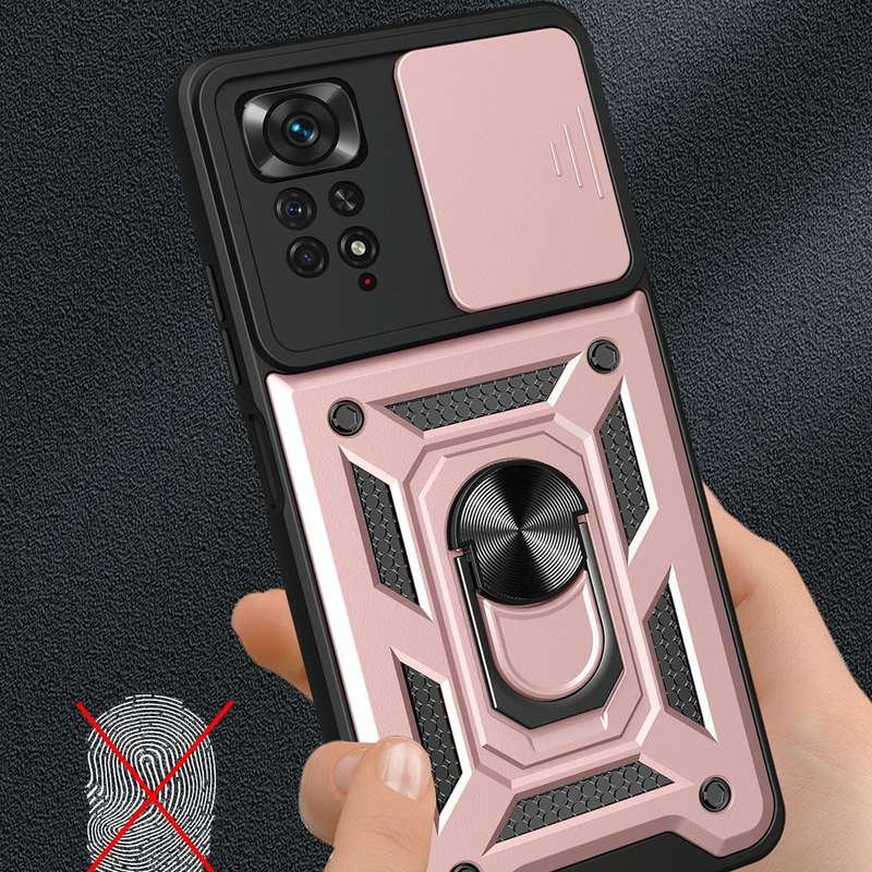 For Xiaomi Redmi Note 11 Pro (Global) Sliding Camera Cover TPU+PC Phone Case(Black)