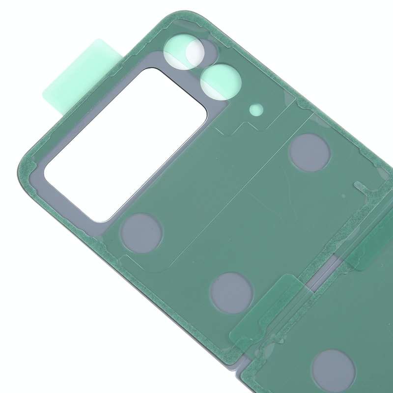 For Samsung Galaxy Z Flip4 SM-F721B Battery Back Cover with Camera Lens Cover(Blue)