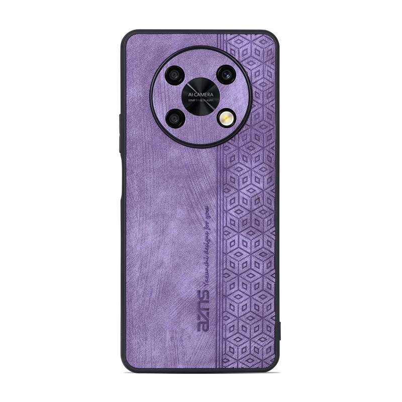 For Huawei Enjoy 50 Pro / nova Y90 AZNS 3D Embossed Skin Feel Phone Case(Purple)