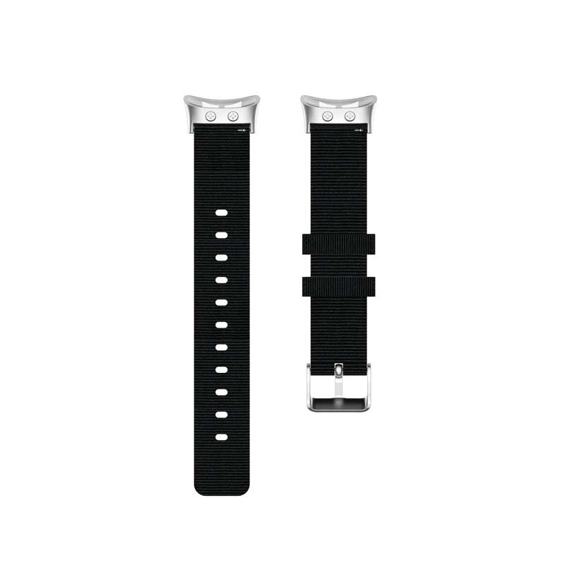 For Garmin Forerunner 45 / 45S / Swim 2 Universal Nylon Canvas Watch Band(Black)