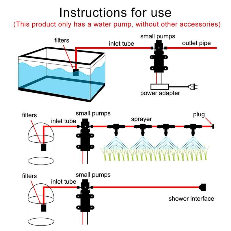 DC Intelligent Diaphragm Pump Anti-epidemic Disinfection Automatic Spraying Spray High-pressure P...
