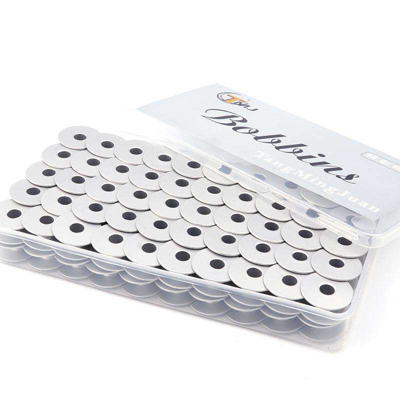 100 PCS Electric Sewing Machine Spools Shuttle Core Bobbins Storage Needlework Tool Accessory, St...