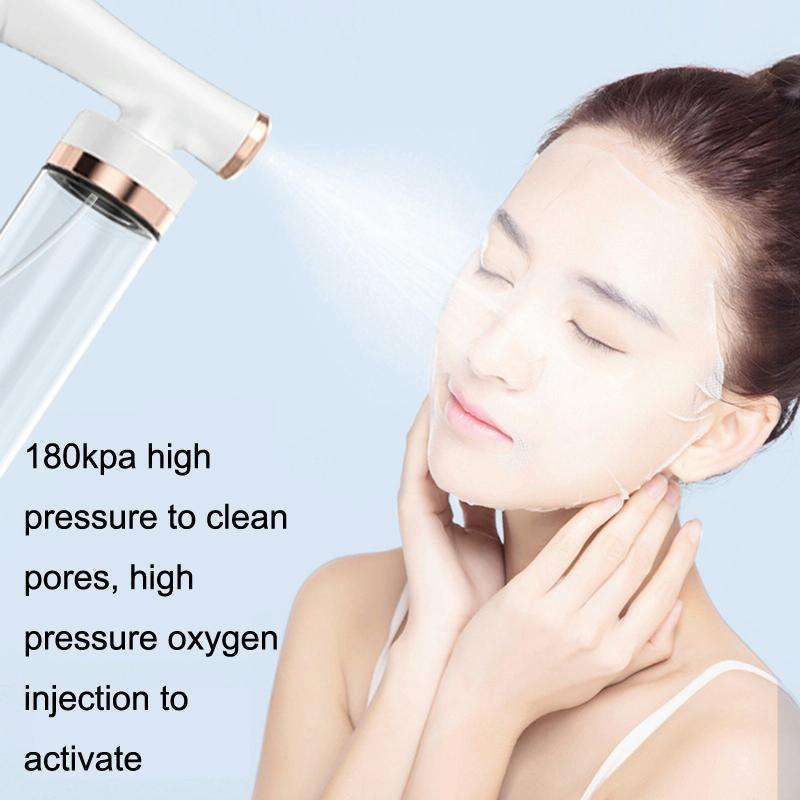 XL022 Blue Light Nano High Pressure Oxygen Handheld Home Beauty Instrument Essence Importer(White)