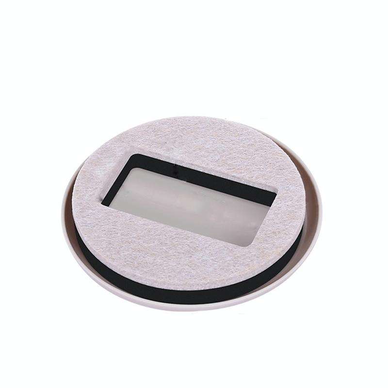 5 PCS Computer Seat Pulley Holder Chair Roller Non-slip Pad(Round Bean Color Plastic Bottom)