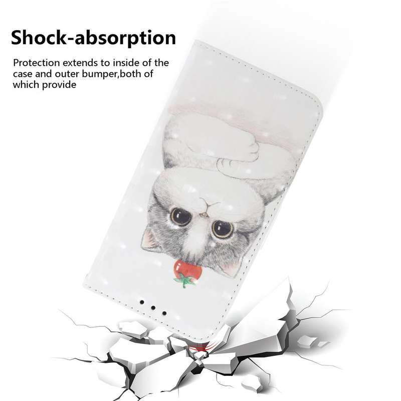 For OPPO Reno8 Pro+ 3D Colored Horizontal Flip Leather Phone Case(Cute Cat)