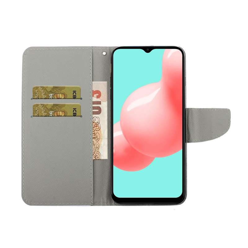 For Samsung Galaxy A32 5G Colored Drawing Pattern Horizontal Flip Leather Case with Holder & Card...