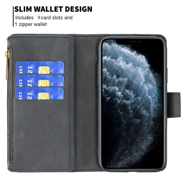 For iPhone XR Flying Butterfly Embossing Pattern Zipper Horizontal Flip Leather Case with Holder ...