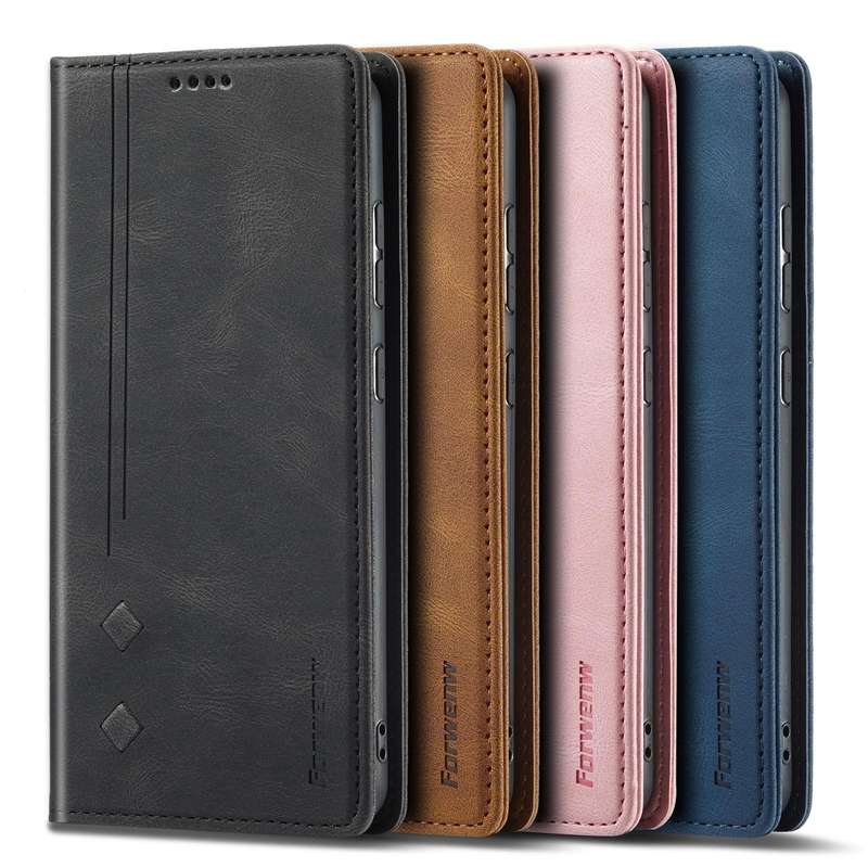 For Samsung Galaxy A52 5G Forwenw F2 Series Magnetic Horizontal Flip Leather Case with Holder & C...