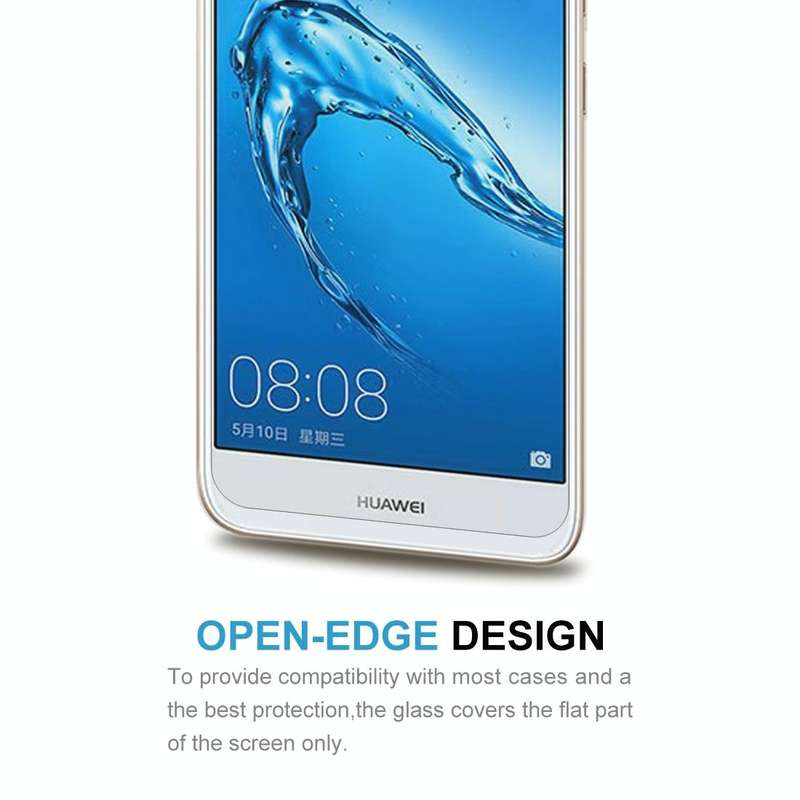 100 PCS for Huawei Y6 Pro (2017) 0.26mm 9H Surface Hardness 2.5D Curved Edge Tempered Glass Scree...