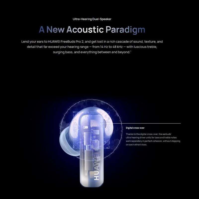 Original HUAWEI FreeBuds Pro 2 Wireless Bluetooth Headphones Active Noise Cancelling In-Ear Music...
