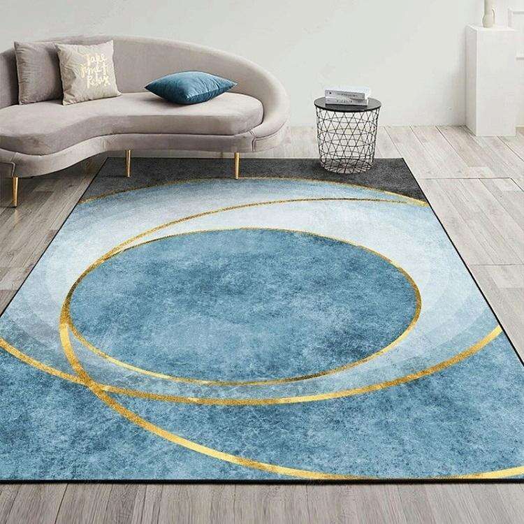 Modern Abstract Geometric Living Room Rug Coffee Table Cushion, Size: 80x120cm(20)