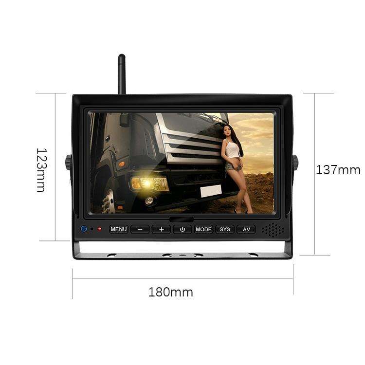7 Inch Digital Wireless Reversing Image 1080P Video System Truck Monitoring Driving Recorder 2 Di...