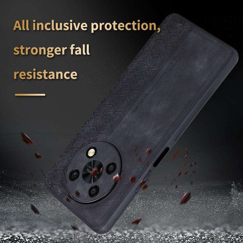For Huawei Enjoy 50 Pro / nova Y90 AZNS 3D Embossed Skin Feel Phone Case(Purple)