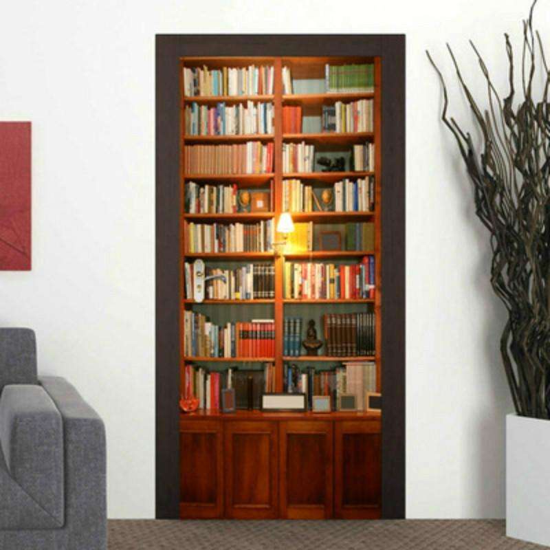 3D Wallpaper Poster Stickers Self Adhesive Removable Home Door Decoration Stickers, Size:77cm200cm