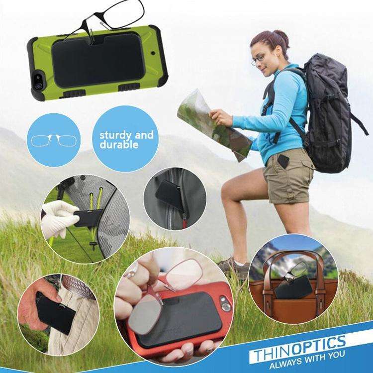 Ultra Thin High-definition Nose Resting Card Style Portable Presbyopic Hypermetropic Reading Glas...