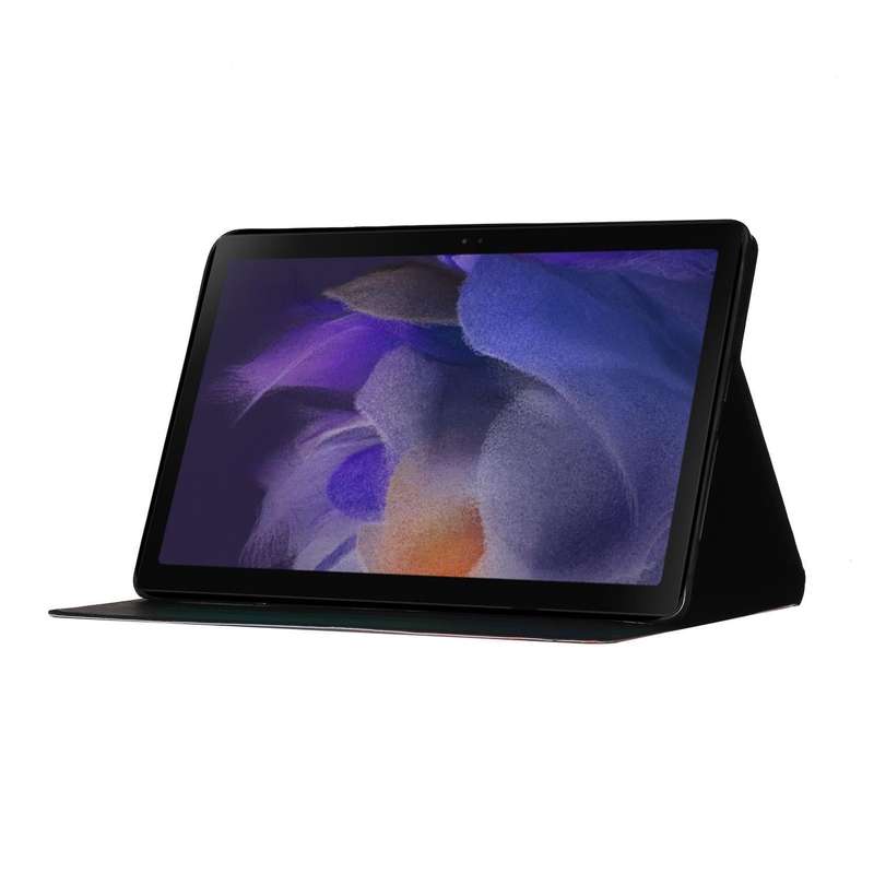 For Samsung Galaxy Tab A9+ Flower Pattern Horizontal Flip PU Tablet Case with Sleep / Wake-up Fun...