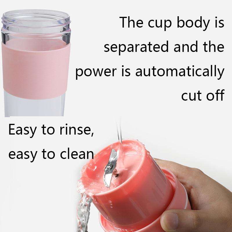 FS1300 Mini Juicer Home Portable Cooking Machine Student Juice Cup Juicer, Colour: Gem Blue Four ...