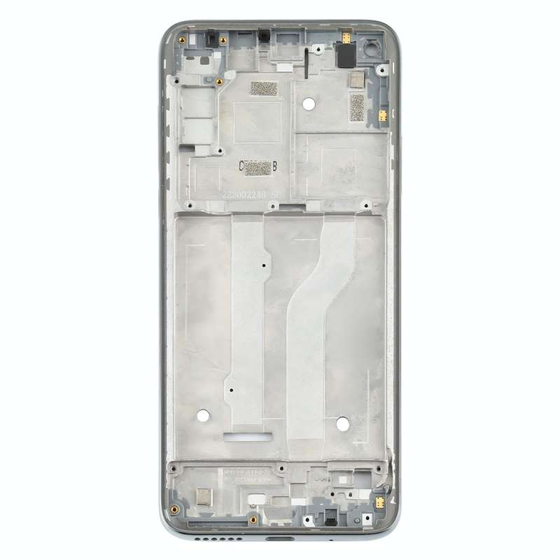 Front Housing LCD Frame Bezel Plate for Motorola Moto G Fast (Silver)
