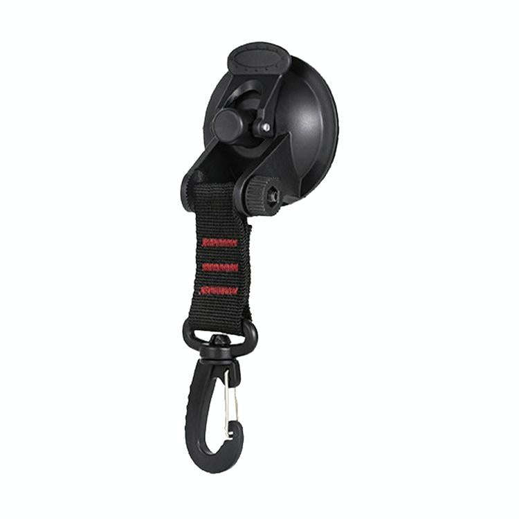 3 PCS Car Tent Suction Cup Home Users Outside Travel Portable Suction Cup Hook Round Carabiner(Red)