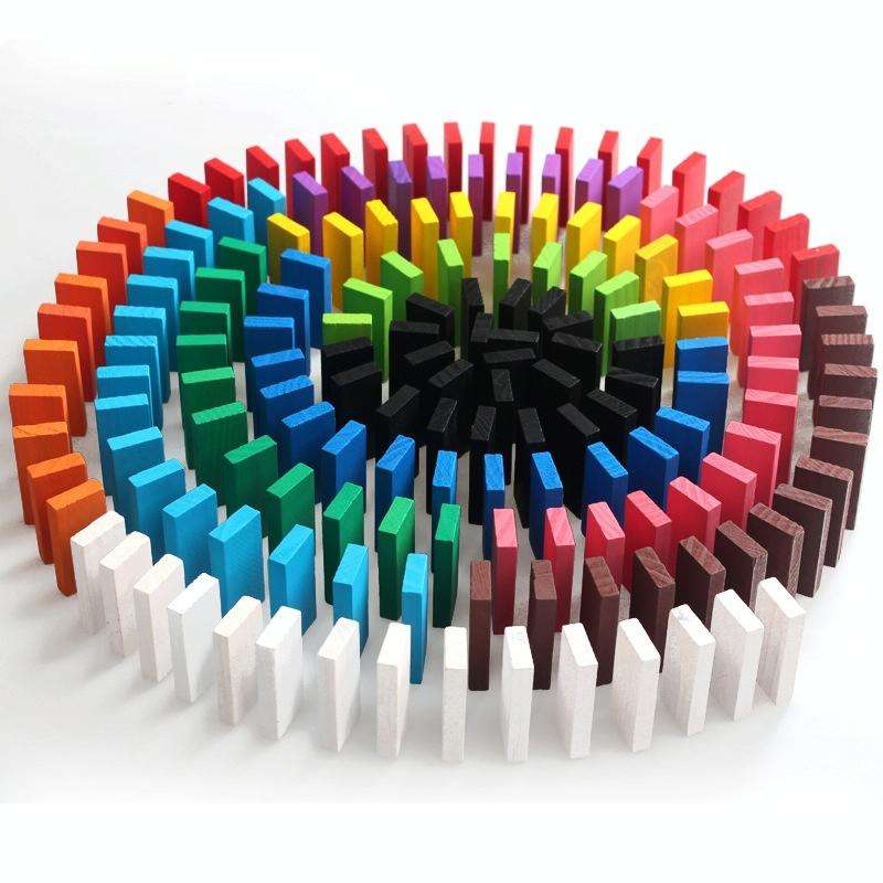 10 Colors 120 PCS / Set Building Blocks Competition Puzzle Early Education Wooden Toys for Childr...