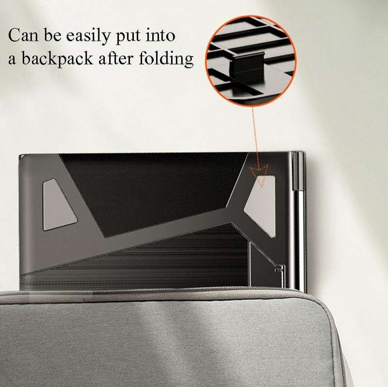 N5 Laptop Stand Portable Double-Layer Multi-Gear Adjustment Heightening Folding Plastic Heat Diss...