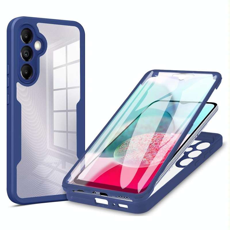 For Samsung Galaxy A34 5G Acrylic + TPU 360 Degrees Full Coverage Phone Case(Blue)