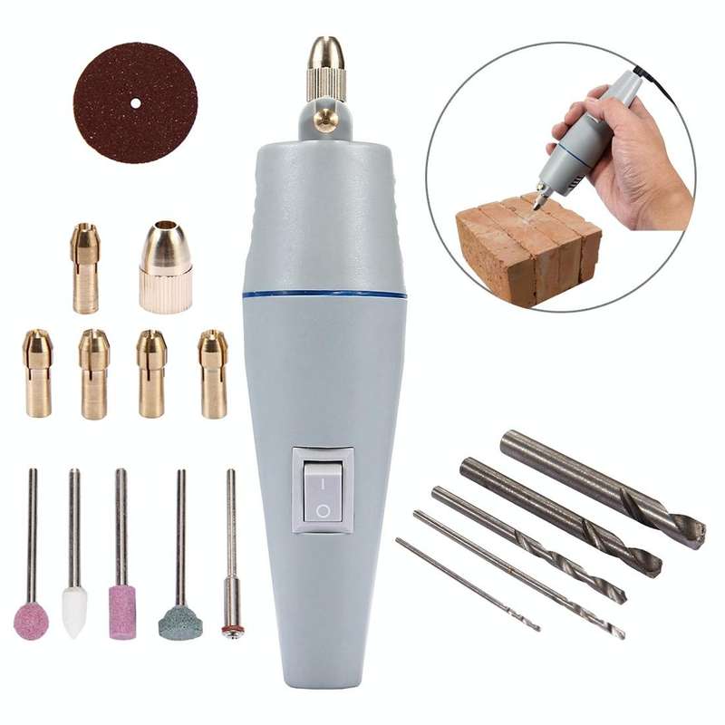 WLXY WL-500B Mini Electric Grinder, 110V-240V, Suitable Drill Chuck: 0.3mm-4.0mm