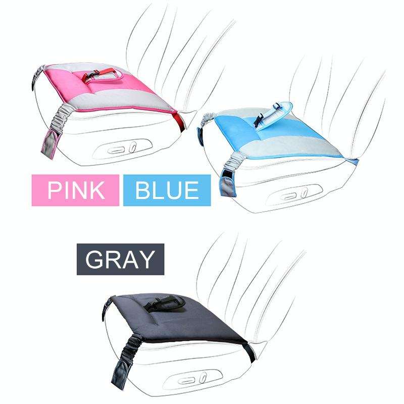 Car Safety Seat Protective Pad with Clip Back Abdominal Belt for Pregnant Woman (Grey)