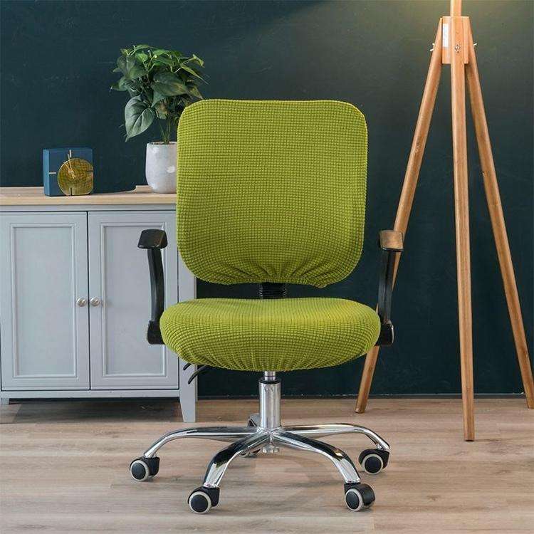Universal Stretch Office Chair Cover, Size:Back Cover + Cushion Cover(Silver Grey)