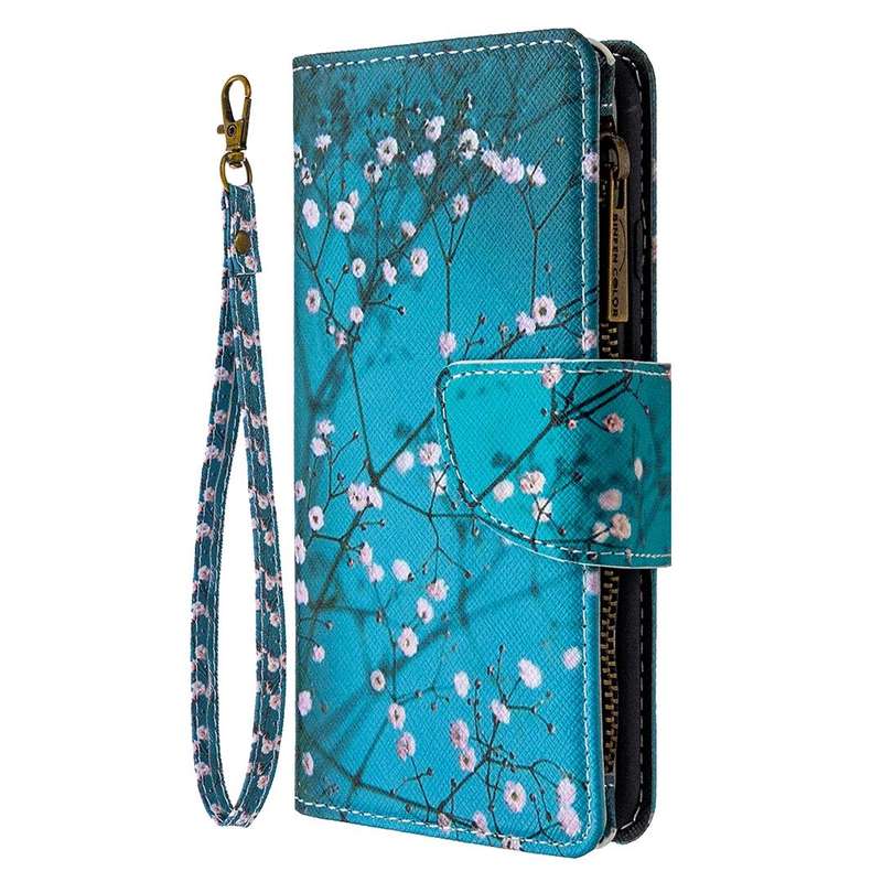 For Huawei P30 Lite Colored Drawing Pattern Zipper Horizontal Flip Leather Case with Holder & Car...