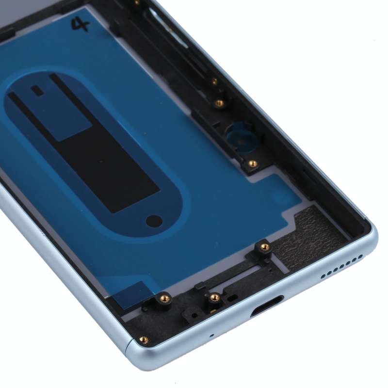 For Sony Xperia 8 Battery Back Cover with Middle Frame & Camera Lens Cover(Green)