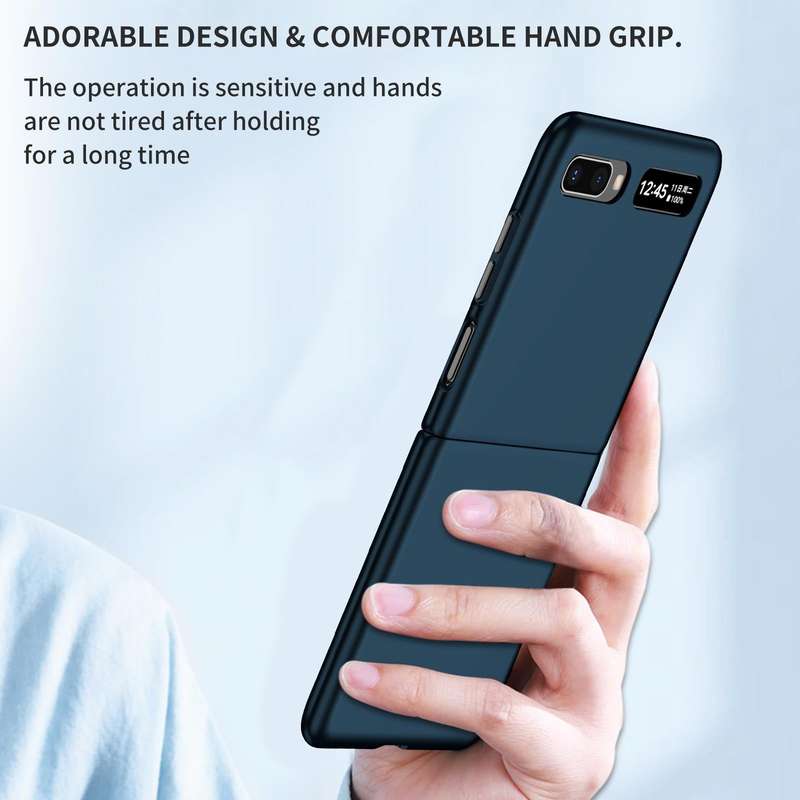 For Samsung Galaxy Z Flip 5G Armor Foldable Phone Case(Dark Blue)