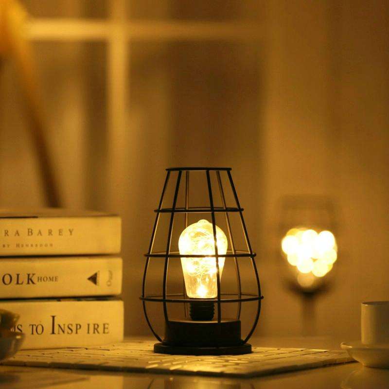 Retro Classic Iron Art LED Table Lamp Reading Lamp Night Light Bedroom Lamp Desk Lighting Home De...