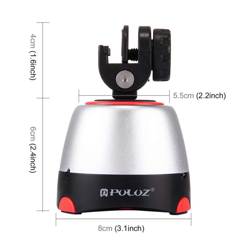 PULUZ Electronic 360 Degree Rotation Panoramic Head with Remote Controller for Smartphones, GoPro...