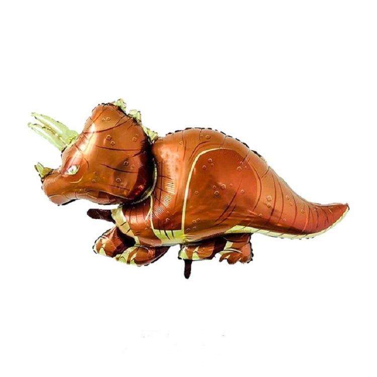 2 PCS Dinosaur Modeling Aluminum Foil Balloon Children Birthday Decoration Party Supplies Toy, Si...