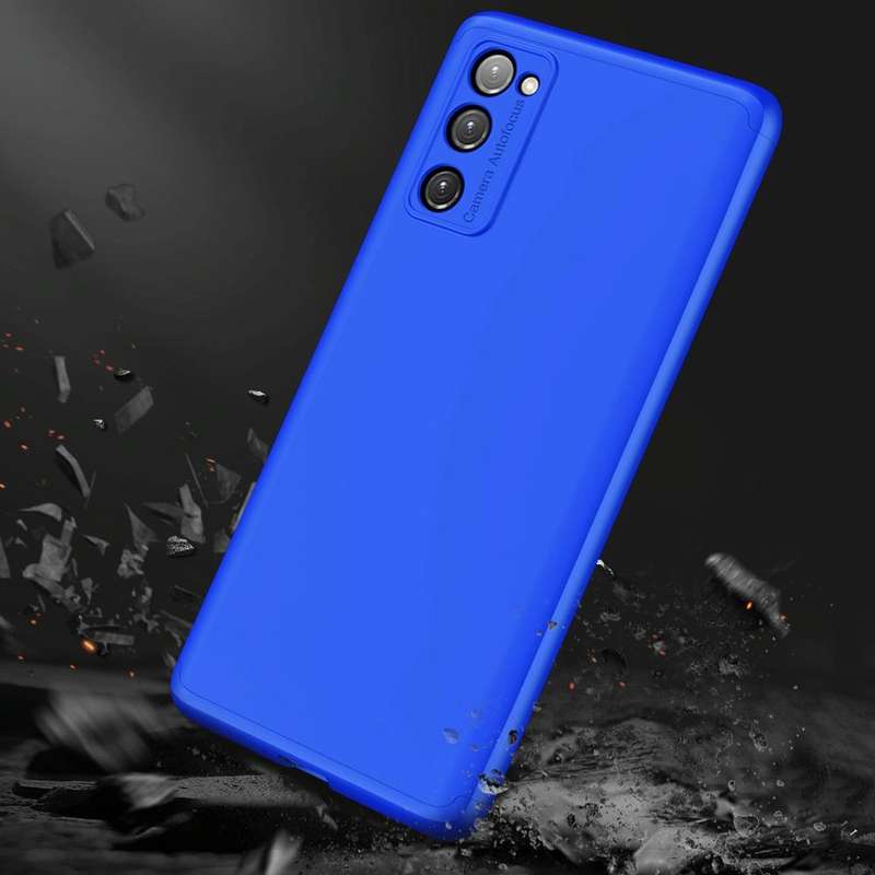 For Samsung Galaxy S20 FE GKK Three Stage Splicing Full Coverage PC Protective Case(Blue)