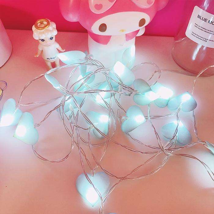 LED Fairy Lights Love Heart Lantern Navidad String Lights Holiday Lighting Bedroom Home Decoracio...