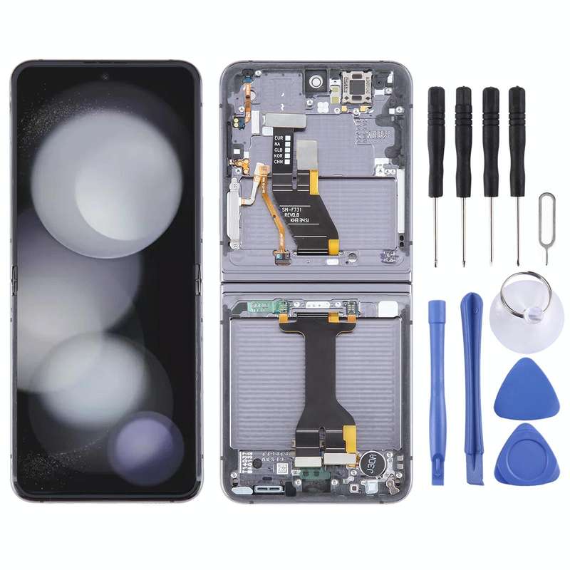 For Samsung Galaxy Z Flip5 SM-F731 Original LCD Screen Digitizer Full Assembly with Frame (Black)
