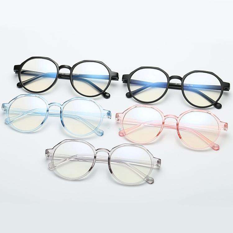 Fashion Eyeglasses Retro TR Frame Plain Glass Spectacles(Matte Black)