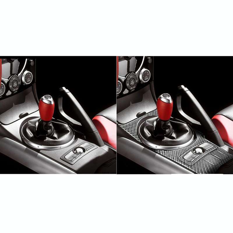 5 in 1 Car Carbon Fiber Gear Position Console Decorative Sticker for Mazda RX8 2004-2008, Left an...