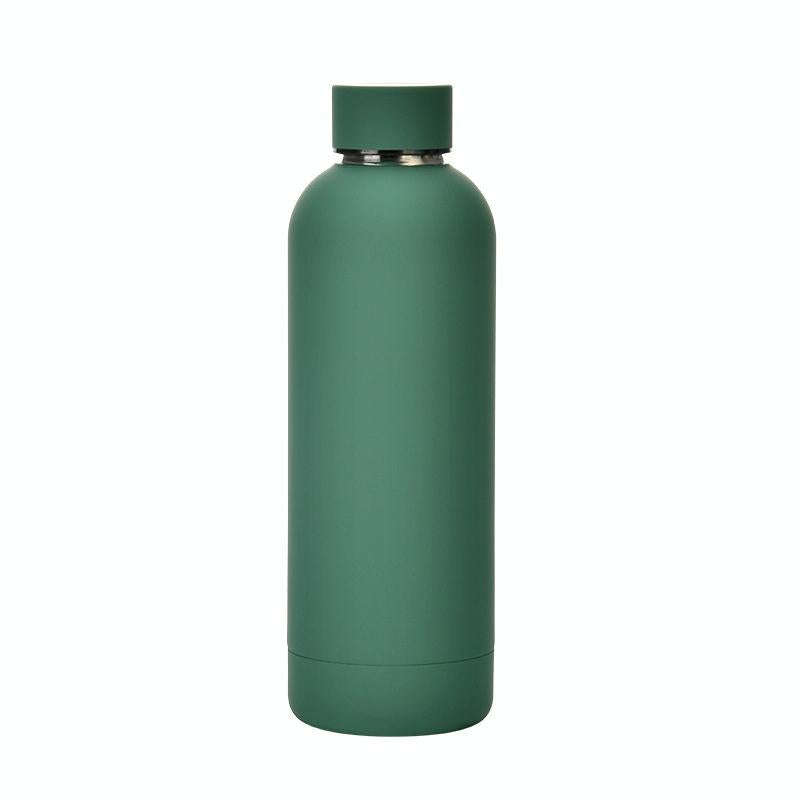 Stainless Steel Outdoor Matte Water Bottle Portable Sports Water Cup Rubber Paint Insulation Cup(...