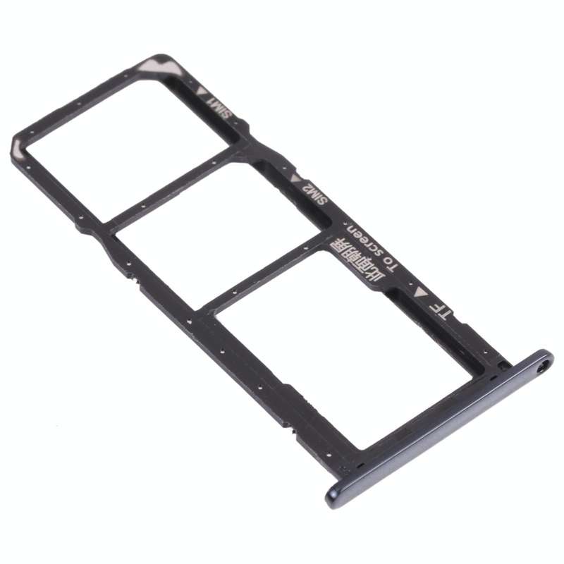 SIM Card Tray + SIM Card Tray + Micro SD Card Tray for Huawei Enjoy 8e (Black)