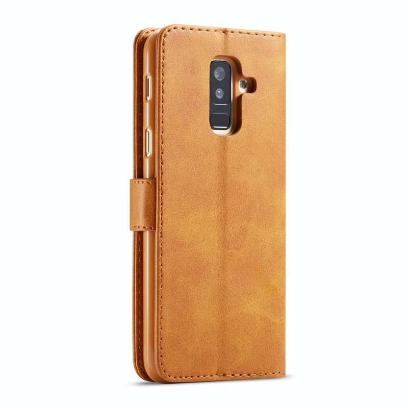 For Galaxy A6 Plus (2018) LC.IMEEKE Calf Texture Horizontal Flip Leather Case, with Holder & Card...