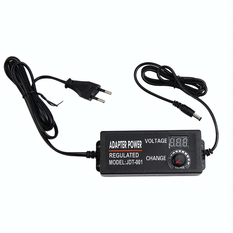 AC To DC Adjustable Voltage Power Adapter Universal Power Supply Display Screen Power Switching C...
