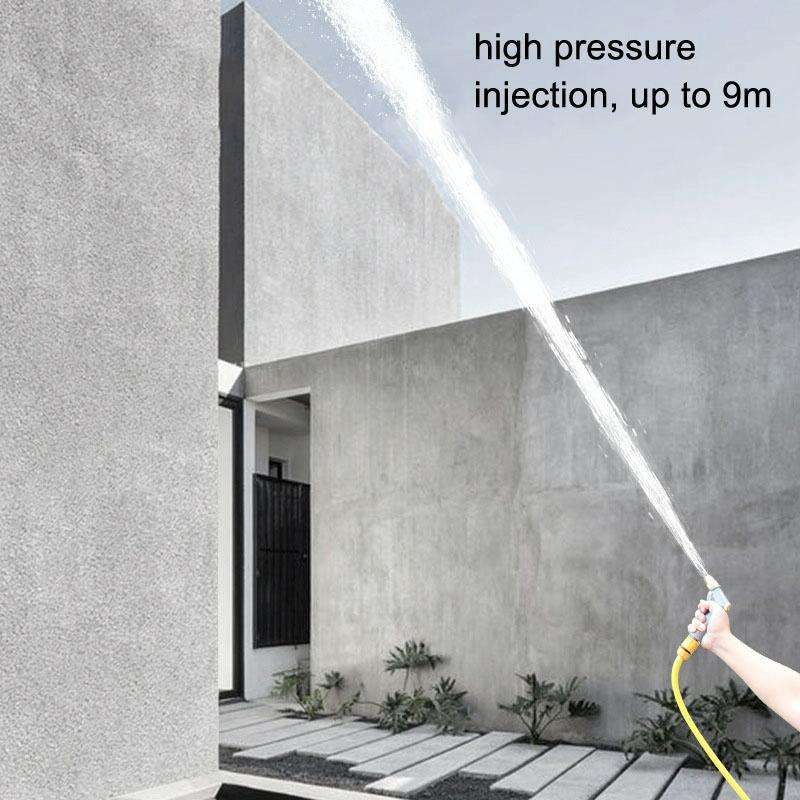 High Pressure Household Car Washer Telescopic Cleaning Spray, Style: H1 Short+3 Connectors+15m Tube