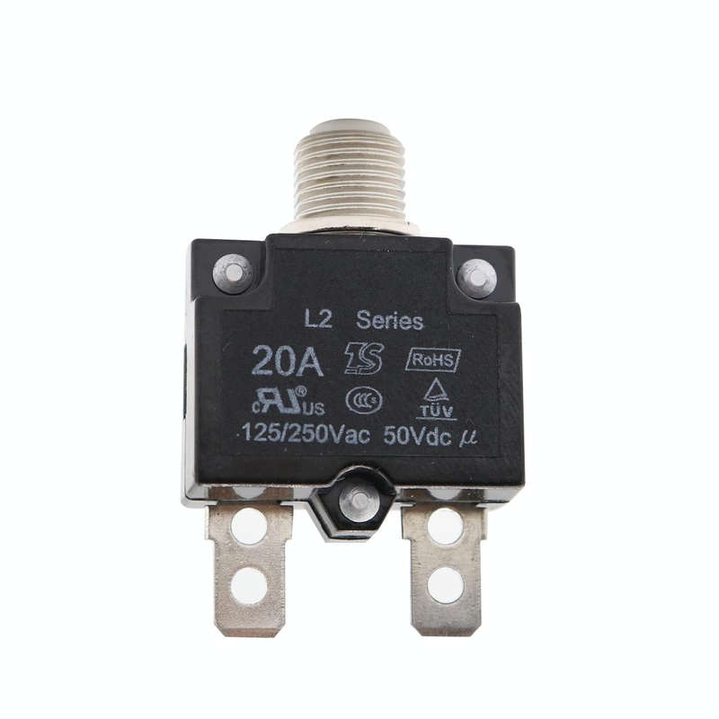 L2 Series 50V Car Overload Protector Manual Reset DC Circuit Breaker with Waterproof Cover, Curre...