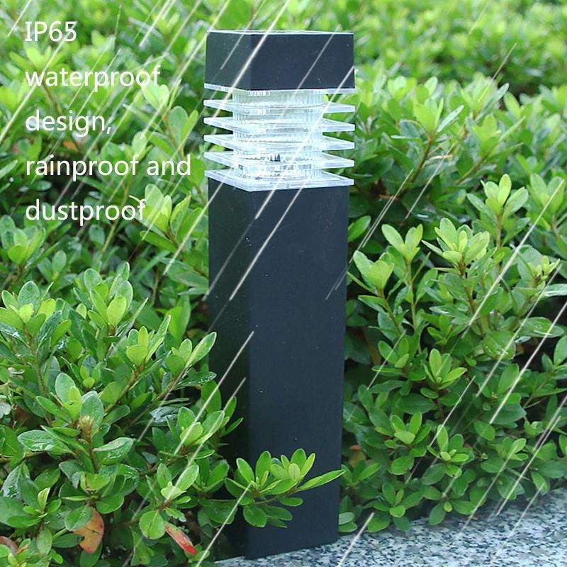 Solar Waterproof Outdoor Landscape Square Column Lawn Light(White Light)