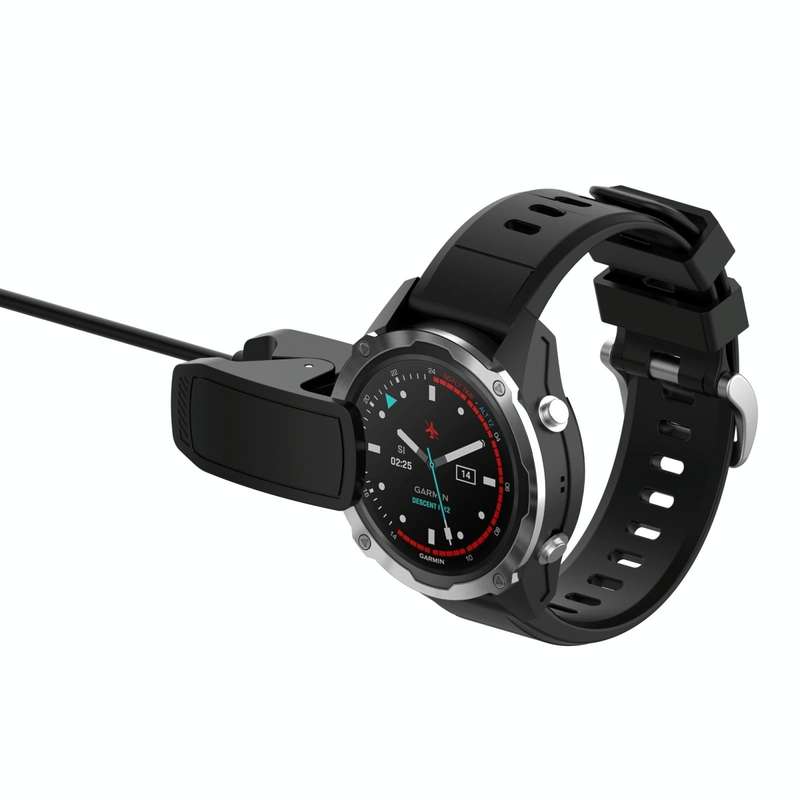 For Garmin Descent G1 Smart Watch Charging Cable with Data Function(Black)