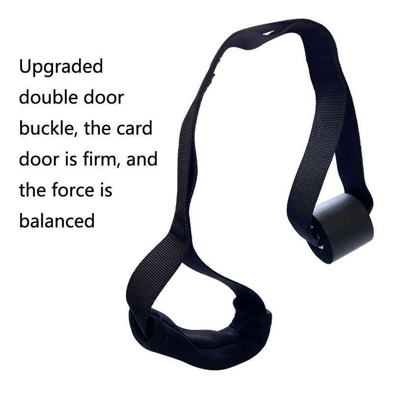 2 in 1 Home Yoga Hammock Indoor Stretching Sling Stretch Widening Yoga Strap + Door Buckle Storag...